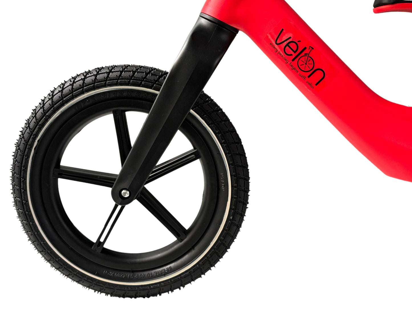 Vélon : Vélo d'équilibre – Sans pédales dès 2 ans jusqu'à 50 kg Rouge