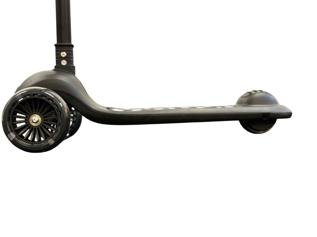 Vélon : Trottinette 3-10 ans  Noir - PU - LED roues - Pliable - Noir