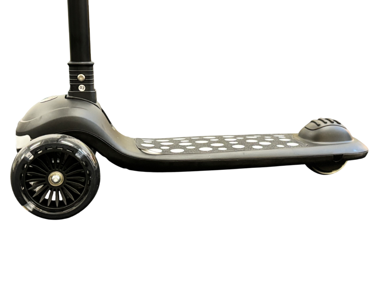 Vélon : Trottinette 3-10 ans  Noir - PU - LED roues - Pliable - Noir